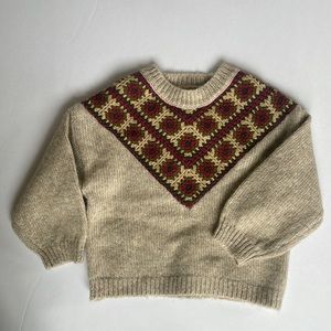 EUC Zara Embroidered Sweater